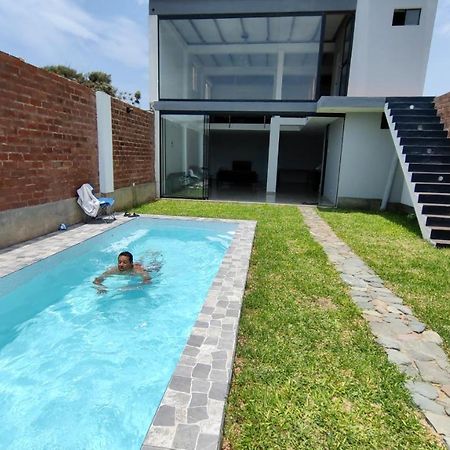 Casa De Playa Con Piscina Villa Анкон Екстериор снимка
