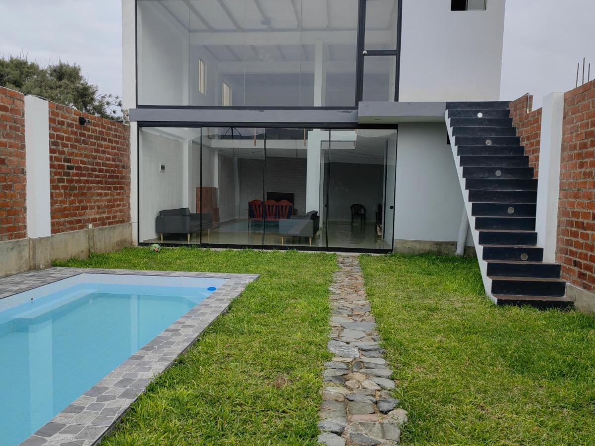 Casa De Playa Con Piscina Villa Анкон Екстериор снимка