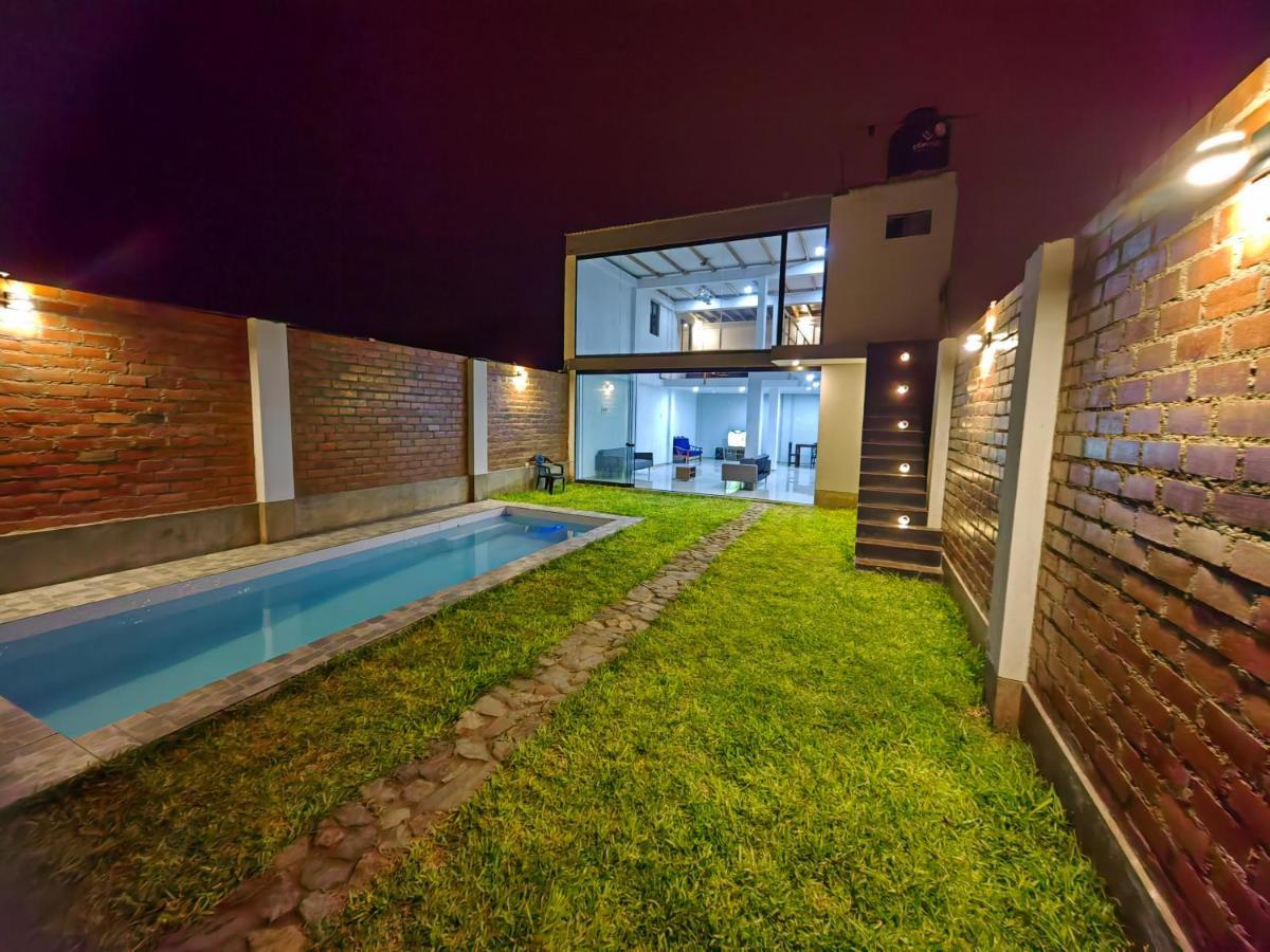 Casa De Playa Con Piscina Villa Анкон Екстериор снимка
