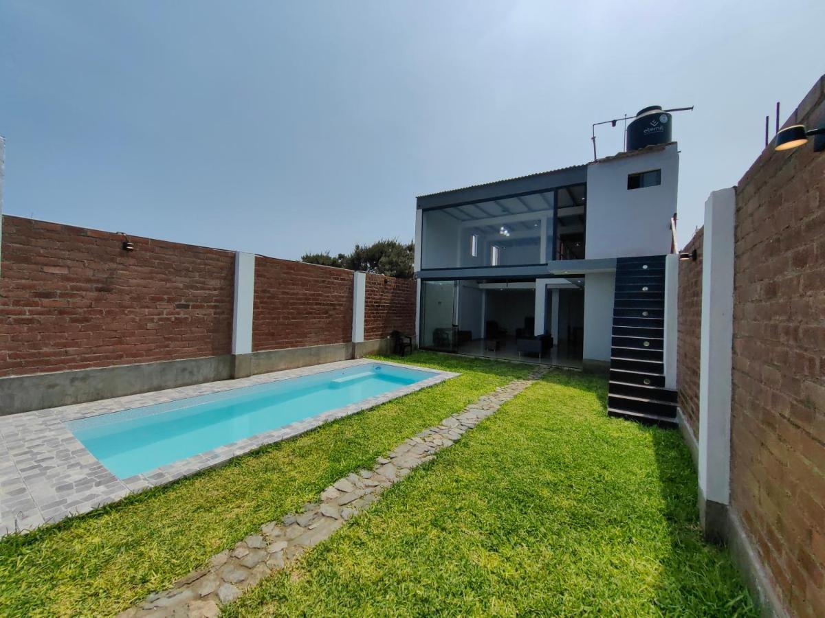 Casa De Playa Con Piscina Villa Анкон Екстериор снимка