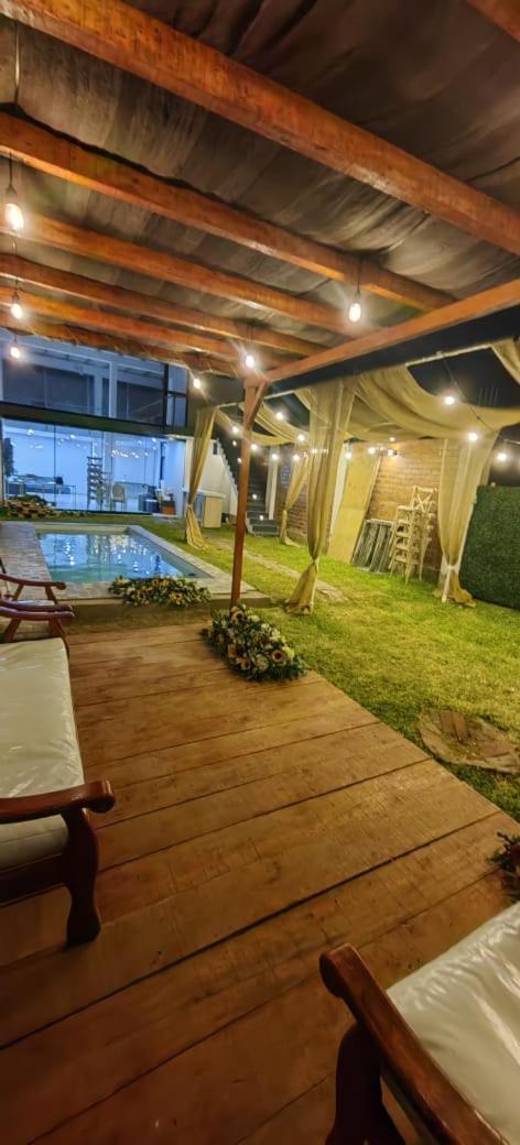 Casa De Playa Con Piscina Villa Анкон Екстериор снимка