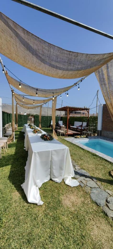 Casa De Playa Con Piscina Villa Анкон Екстериор снимка