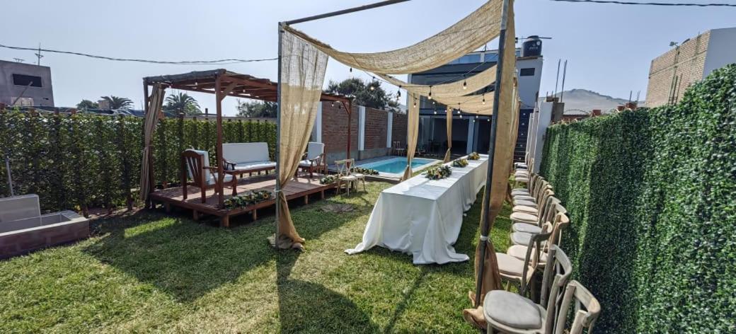 Casa De Playa Con Piscina Villa Анкон Екстериор снимка